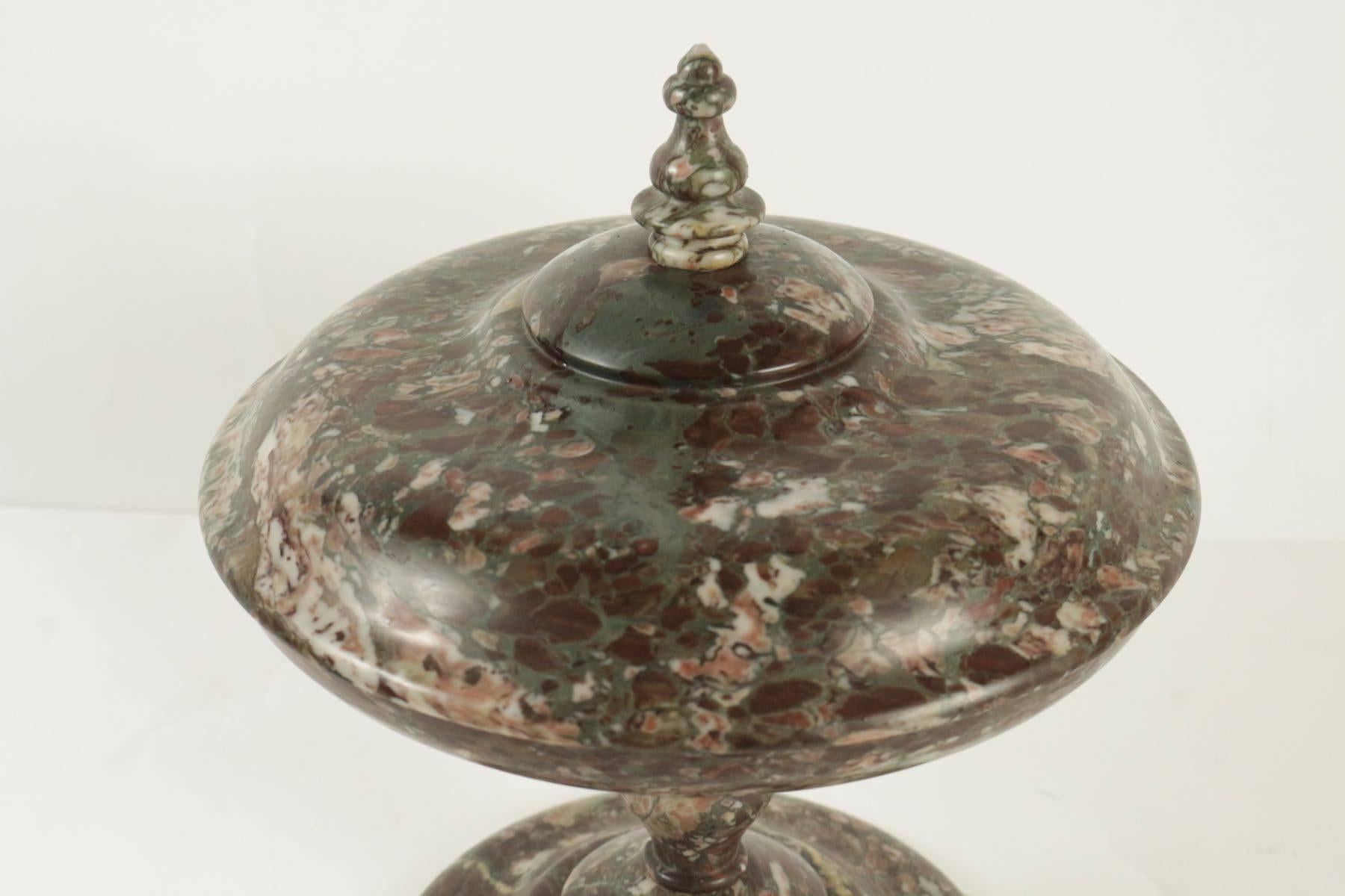 Napoleon III Covered Cup in Marble from the 19th Century For Sale