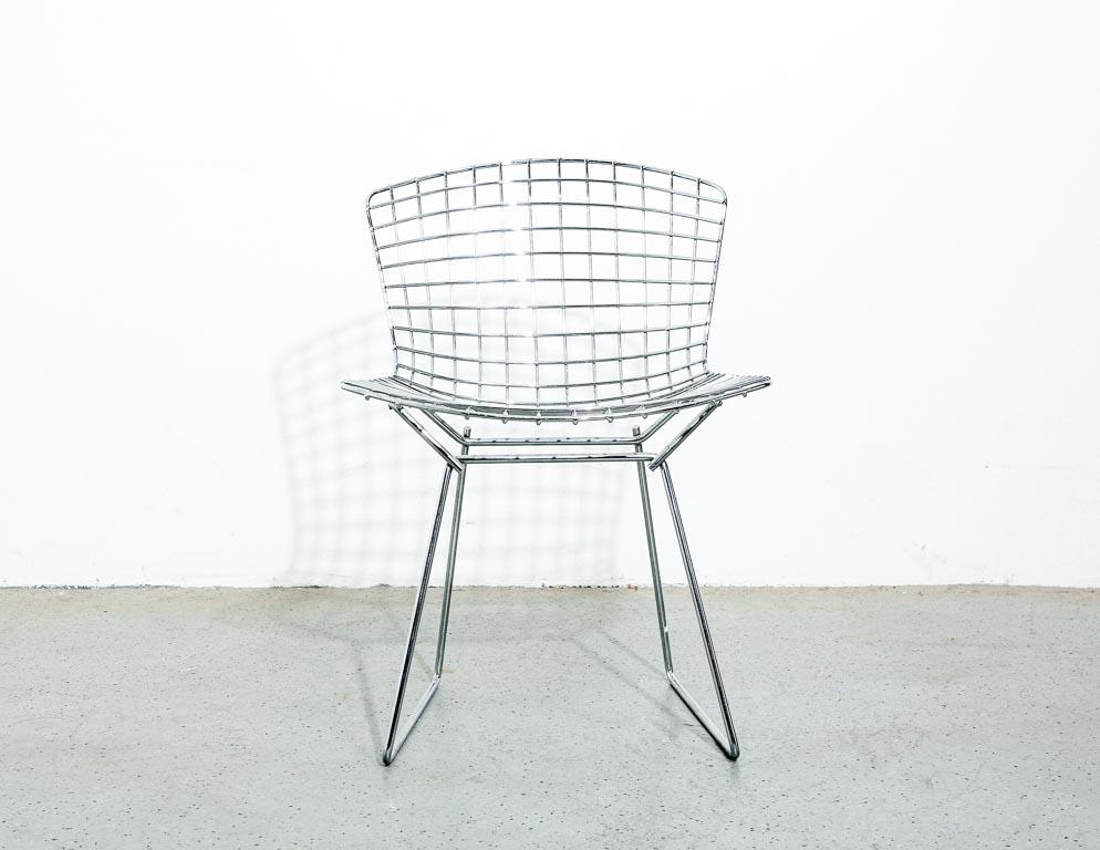 Covered Harry Bertoia Wire Dining Chairs for Knoll 4