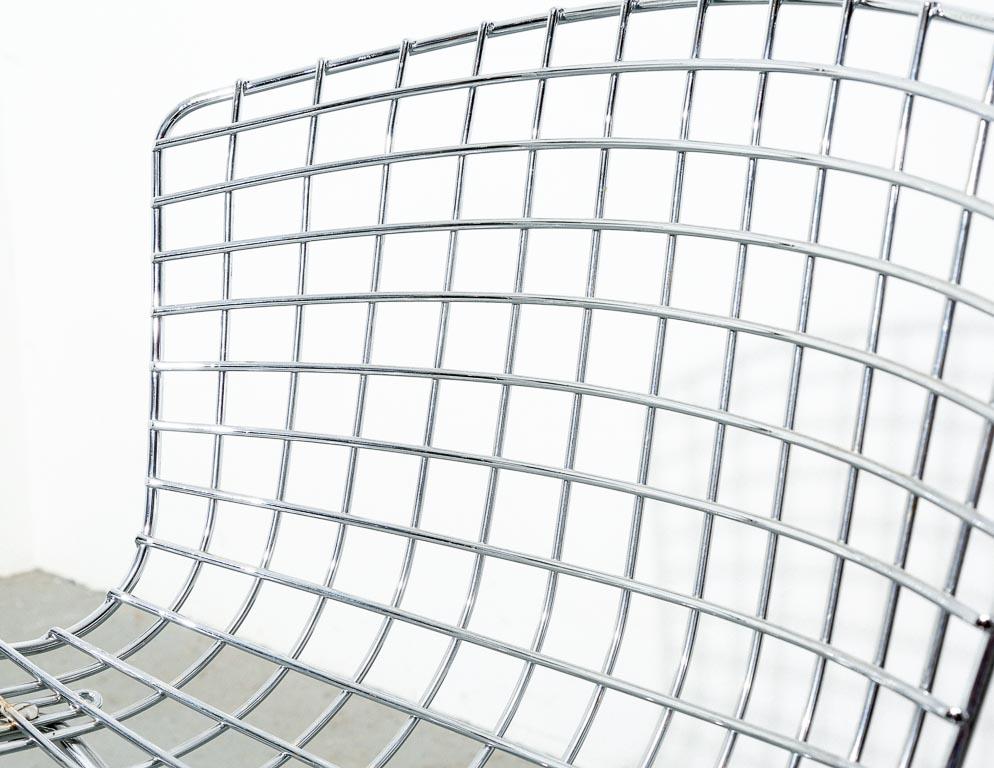 Covered Harry Bertoia Wire Dining Chairs for Knoll 6