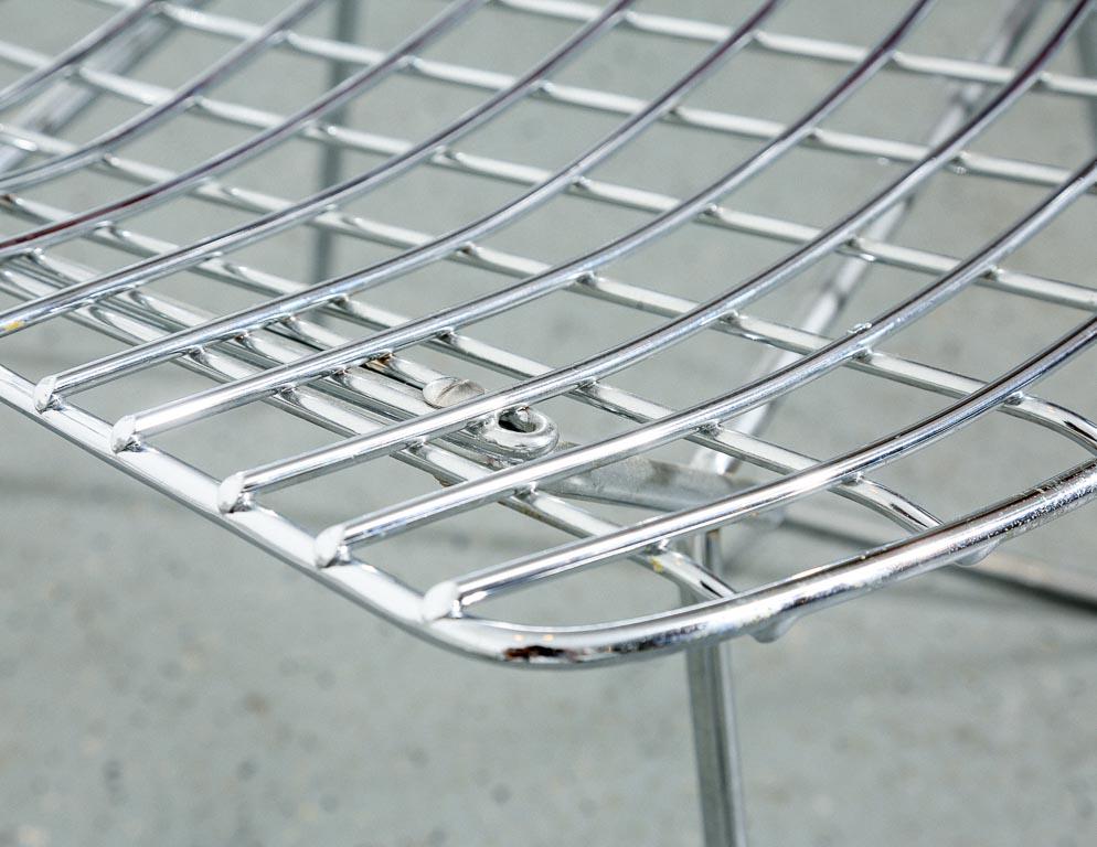 Covered Harry Bertoia Wire Dining Chairs for Knoll 7