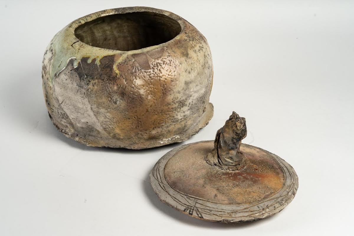Ceramic Covered Pot, by Blain 