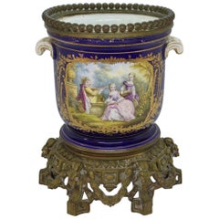 Covered Pot by Creil and Montereau Manufacture 19th Century