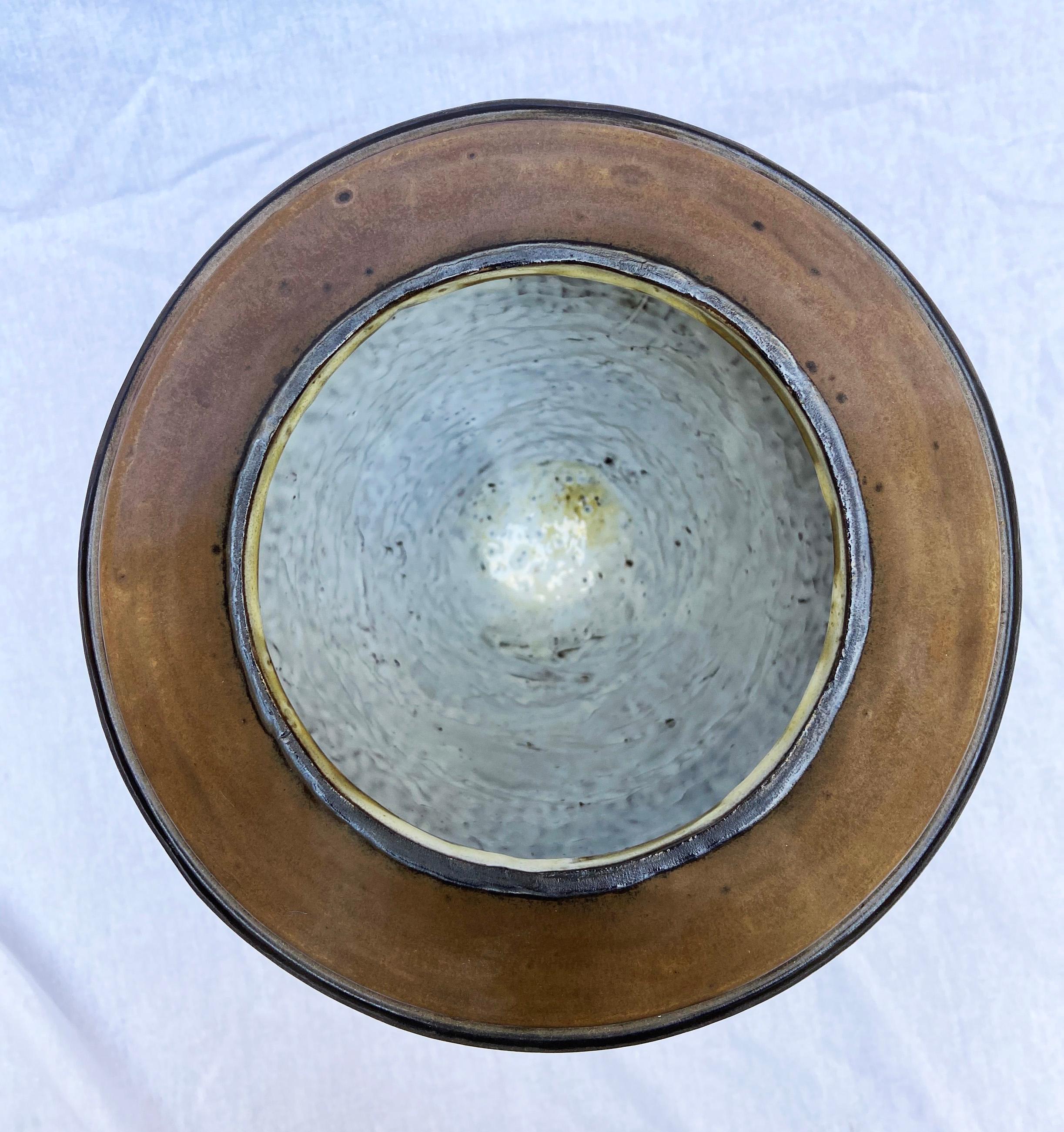 Céramique Pot à couvercle, Michel Fedi, 1970 en vente