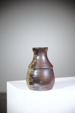 Covered Stoneware Pot by Jean & Jacqueline Lerat La Borne France 1950's