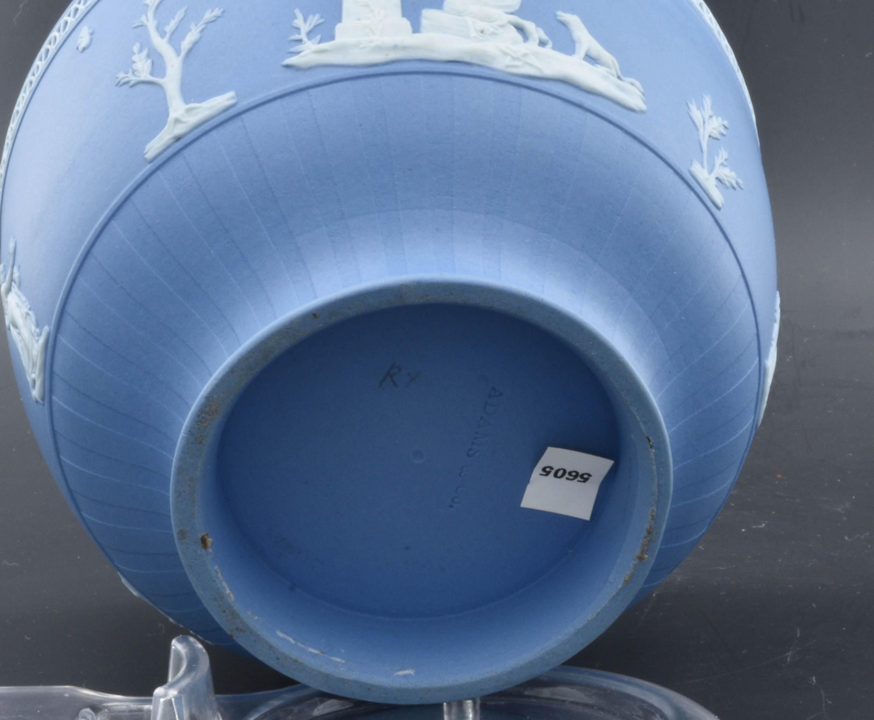 Bedeckte Zuckerdose aus blauem Jaspisglas. Adams C1790. im Zustand „Hervorragend“ im Angebot in Melbourne, Victoria