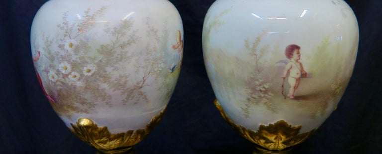 Gilt Covered Urns 'attributed to Sevres' For Sale