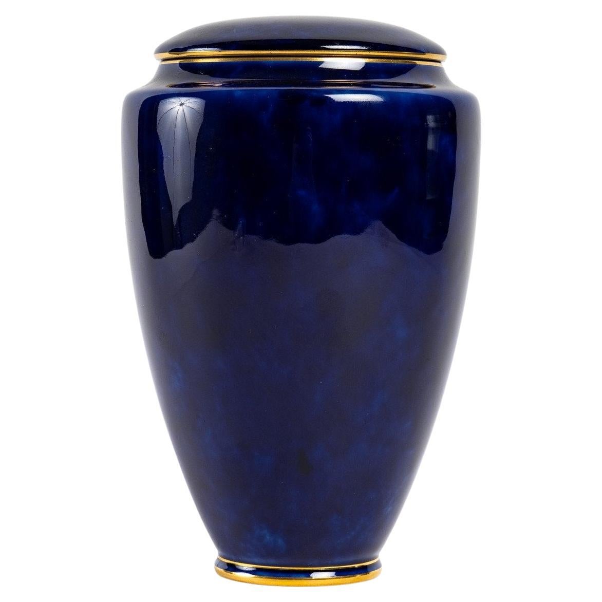 Covered Vase of the Manufacture De Sèvres, Art Deco For Sale
