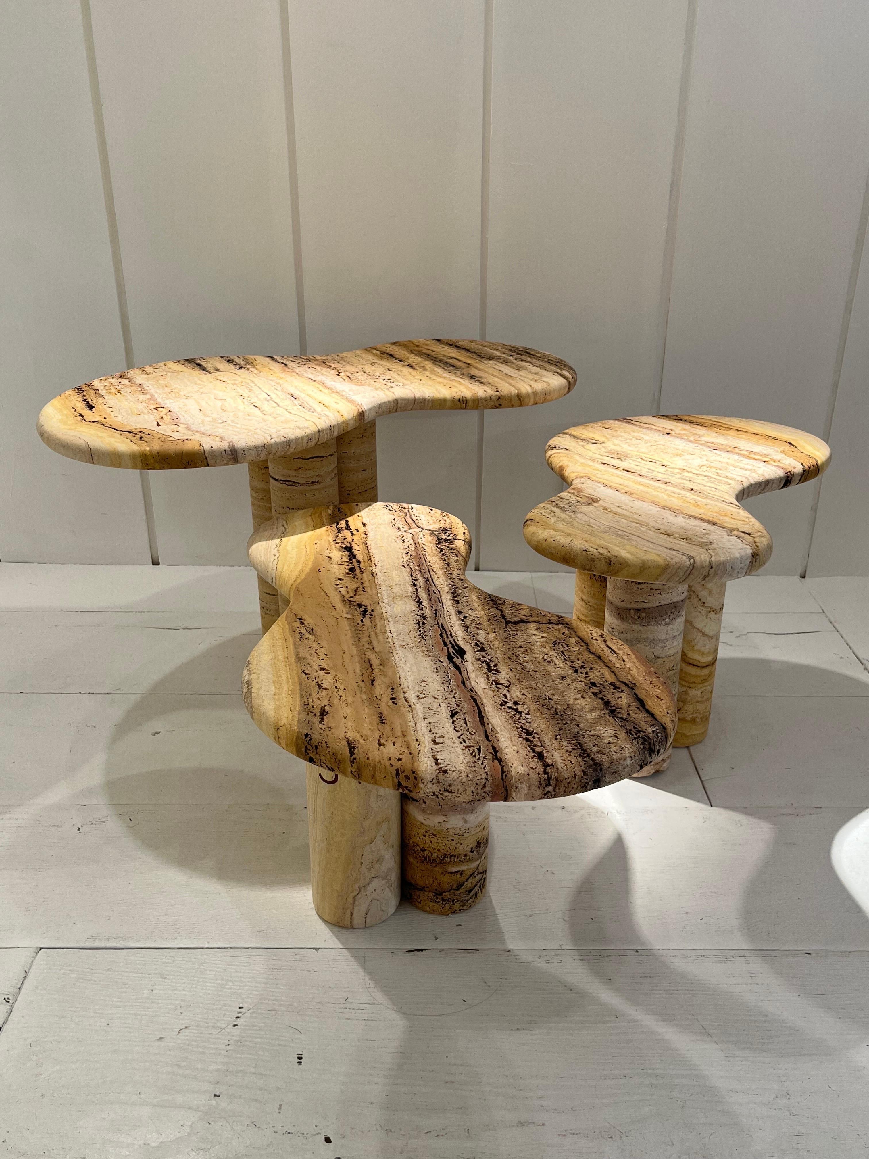 Tables gigognes Covertino de Jean Frederic Bourdier en vente 7