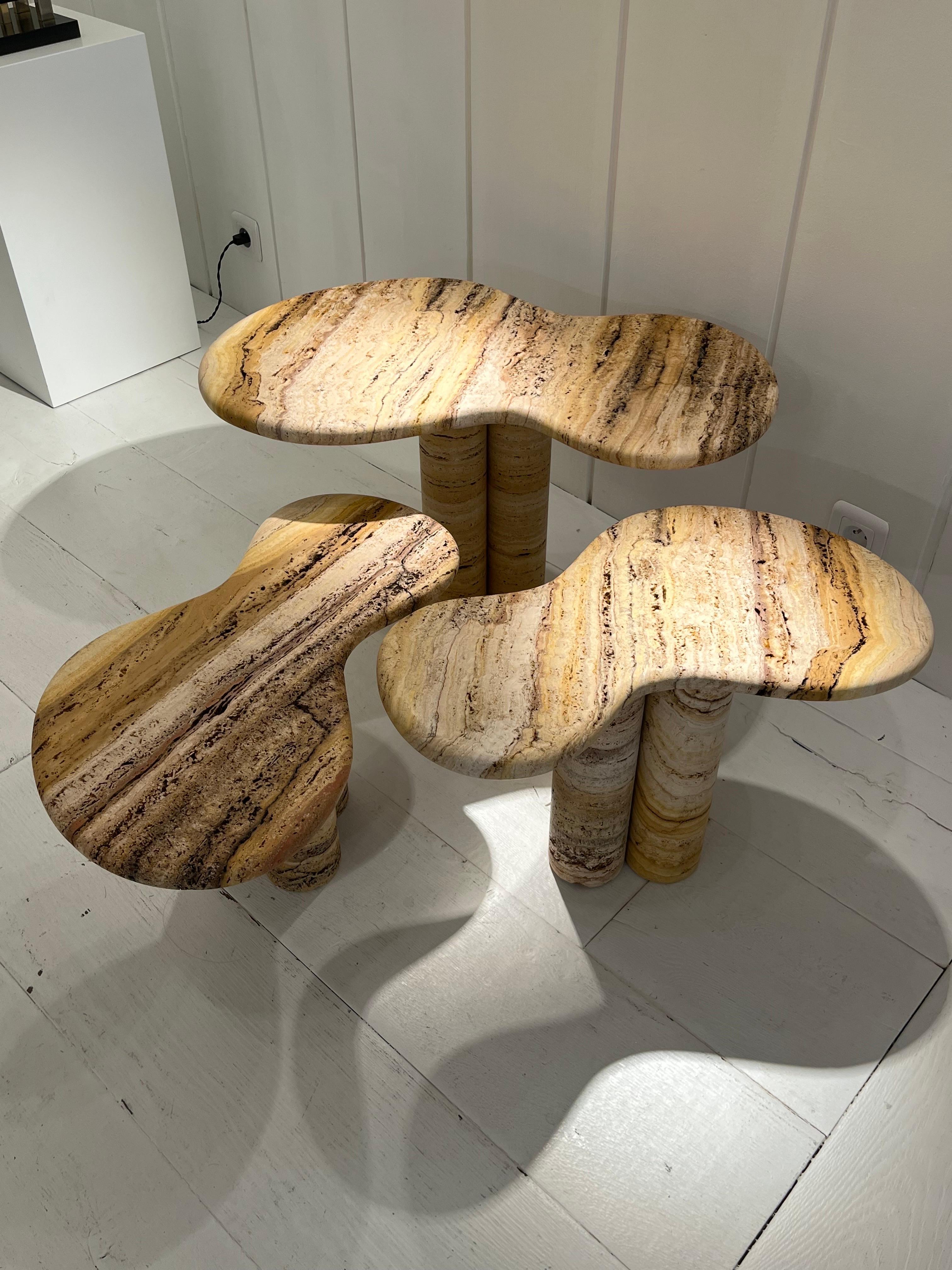 Covertino Nesting Tables by Jean Frederic Bourdier For Sale 8