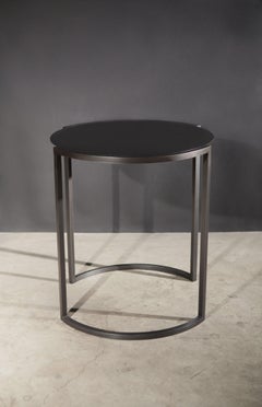 COVET Side Table in Black Metal by Soraya Osorio