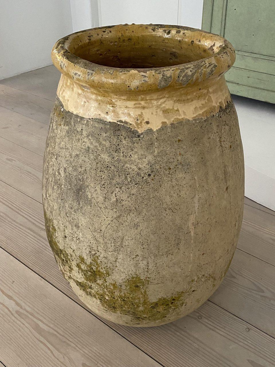 French Coveted Antique Biot Pottery Storage Jar, Pre-1900s For Sale