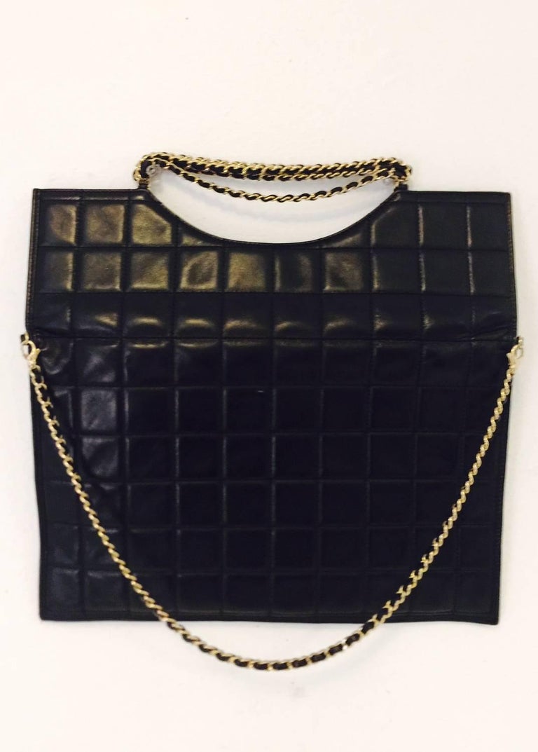 Coveted Chanel Box Quilted Fold Down Envelope Clutch Bag w/Multiple ...