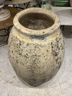 Coveted Large Antique Biot Pottery Holder, Pre-1900s