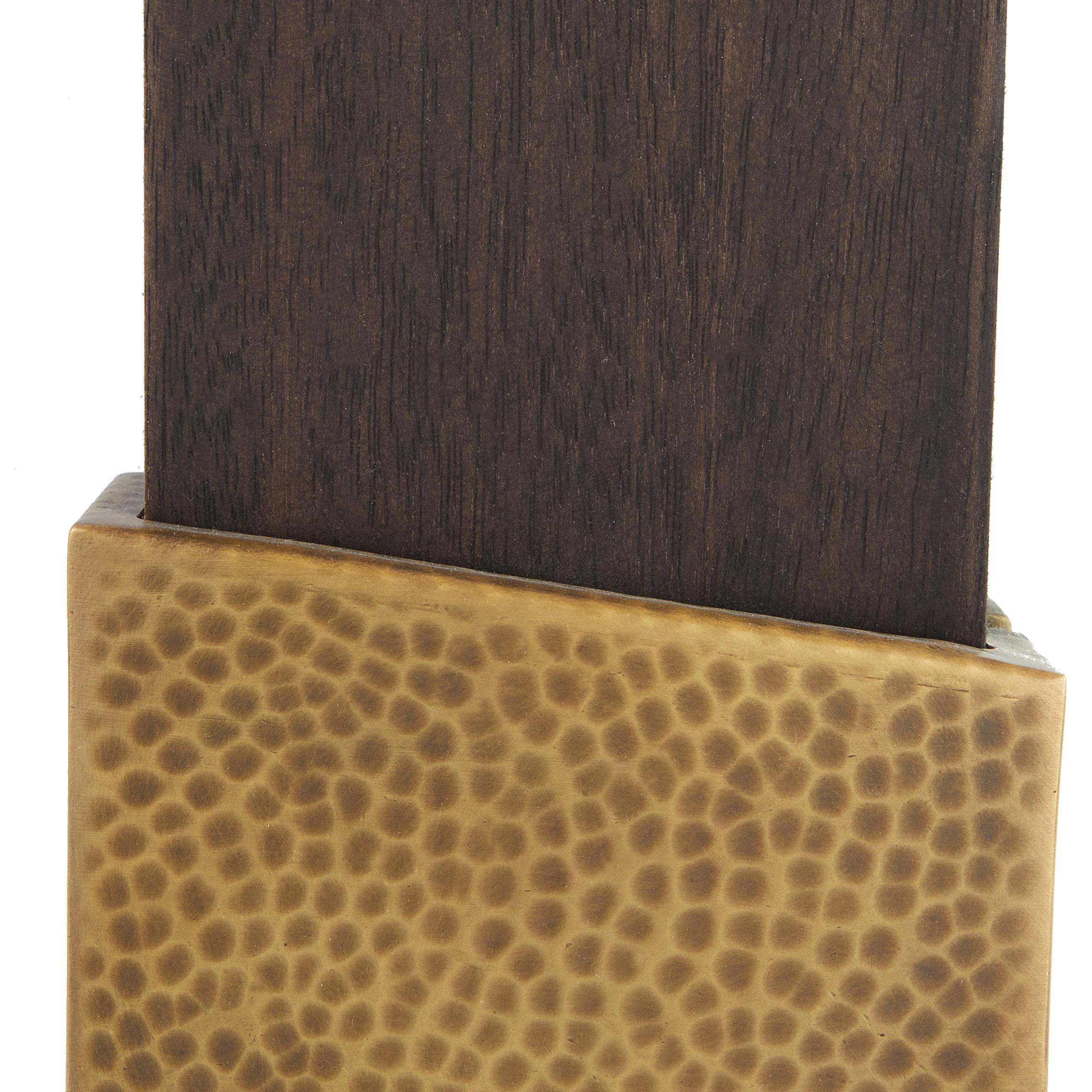 Espejo de pie Covington WMI53 - latón antiguo y madera de mango sable Siglo XXI y contemporáneo en venta