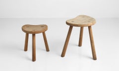 Cow and Calf Stools by Robert “Mouseman” Thompson