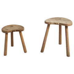 Cow and Calf Stools by Robert “Mouseman” Thompson