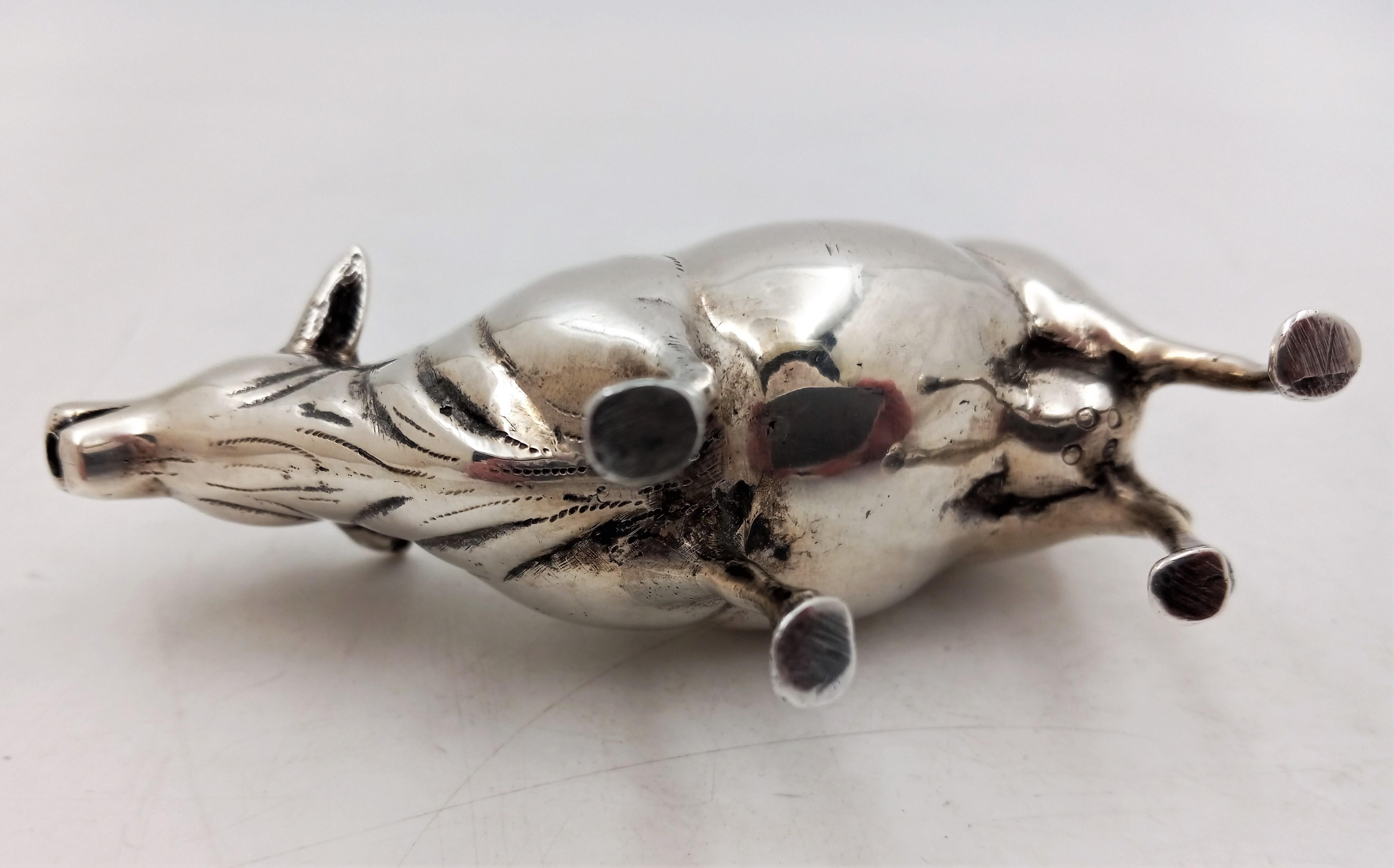 Cow Creamer Sterling Silver Germany Early 20th Century 1