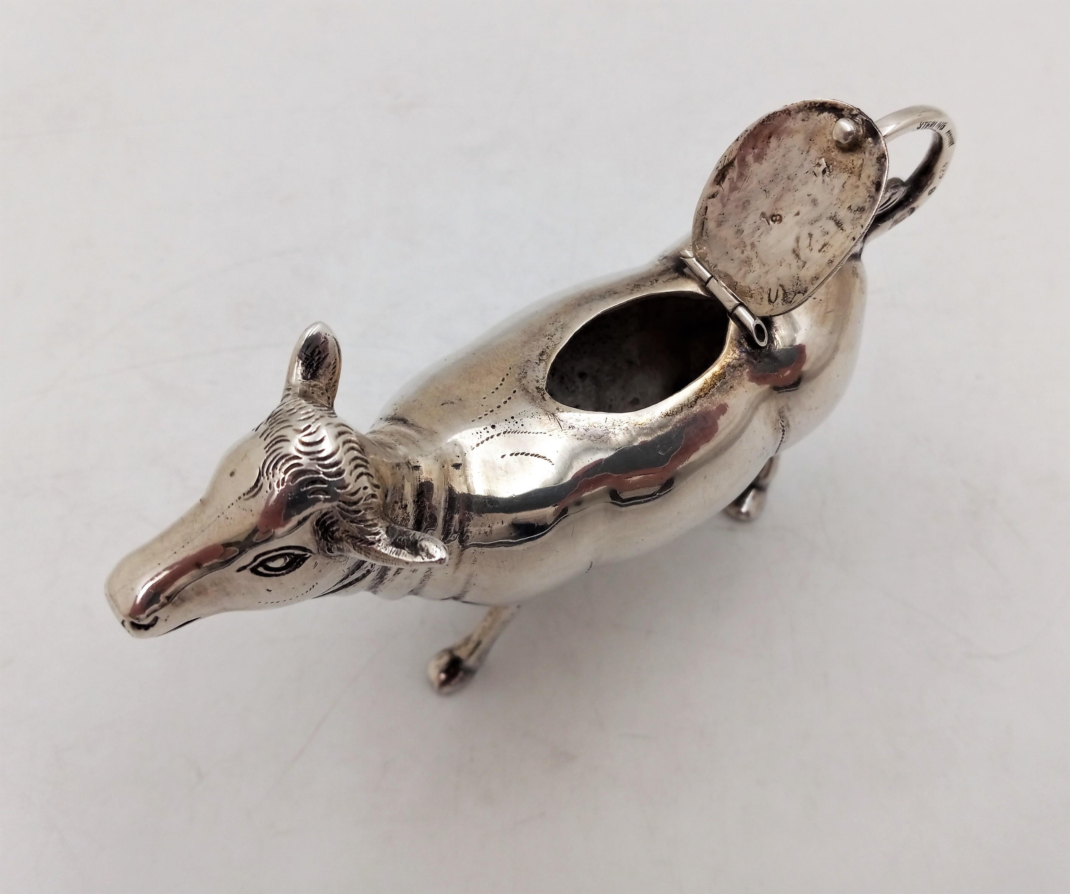 Cow Creamer Sterling Silver Germany Early 20th Century 2