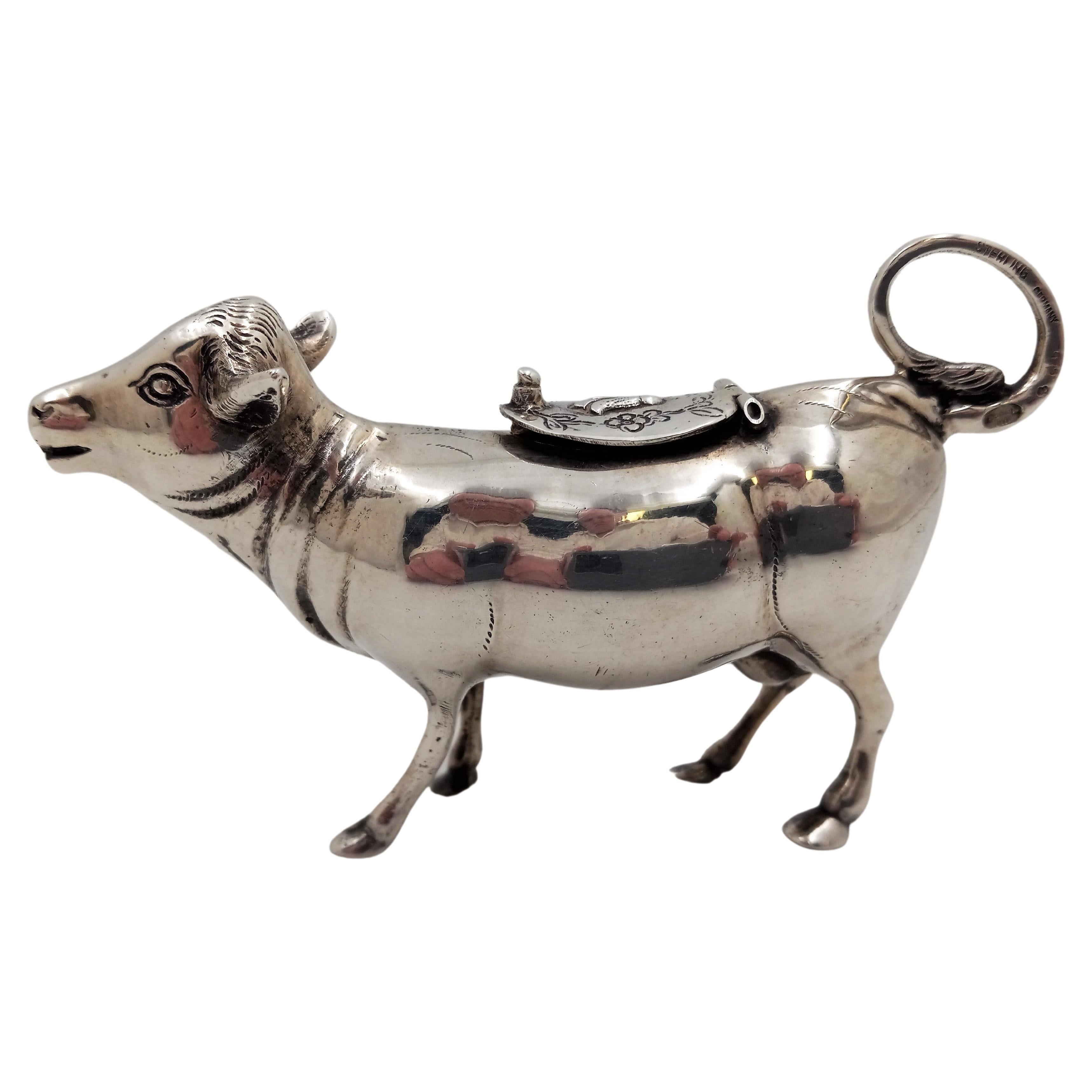 Antique Sterling Cow Creamer at 1stDibs