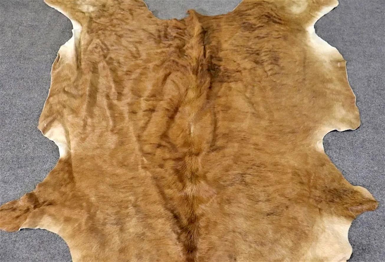 Six foot long cowhide rug with beautiful coloring.
Please confirm location NY or NJ
