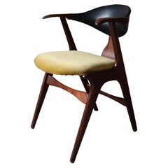 Cow Horn Chair in Teak by Louis Van Teeffelen for AWA/Wébé, 1960s