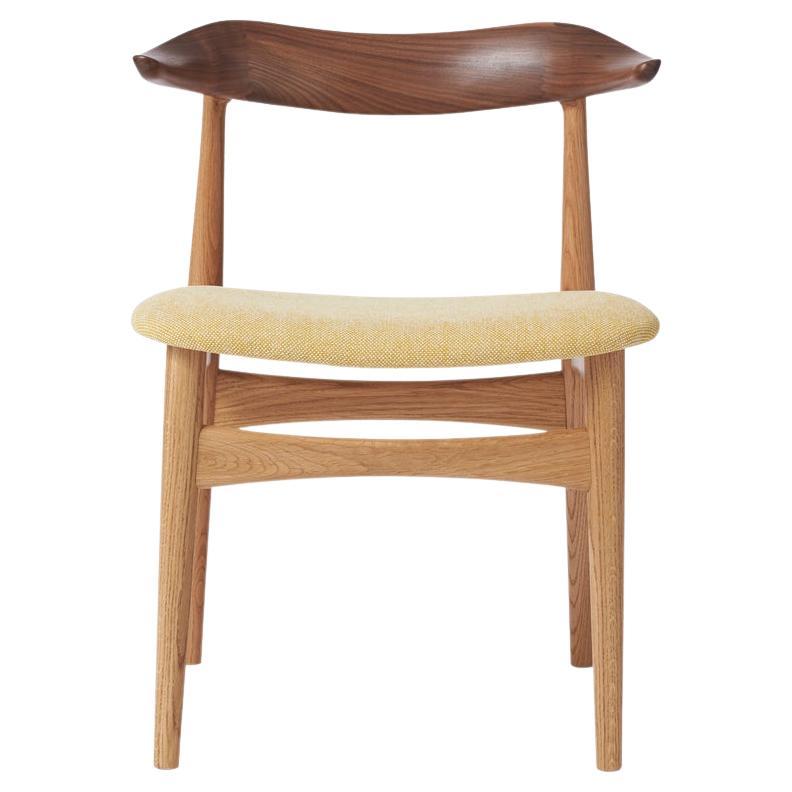 Cow Horn Chair Walnut Oak Vanilla by Warm Nordic For Sale
