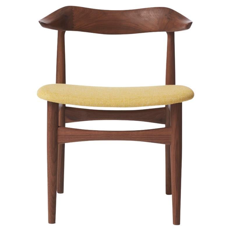 Cow Horn Chair Walnut Vanilla by Warm Nordic For Sale