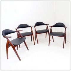 "Cow Horn" Chairs by Tijsseling Meubelfabriek, Netherlands 1960 - 4 available