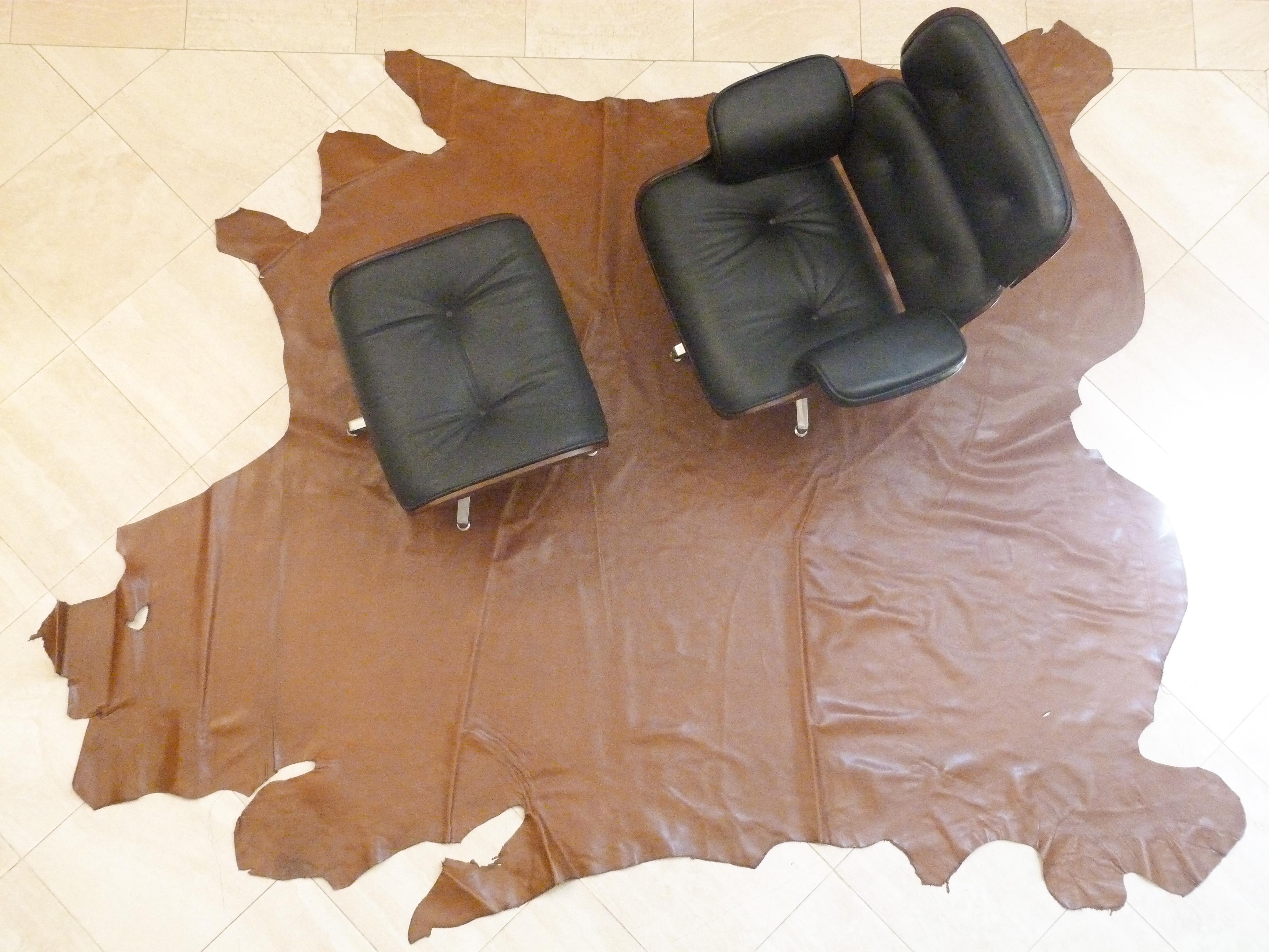 cow leather rug