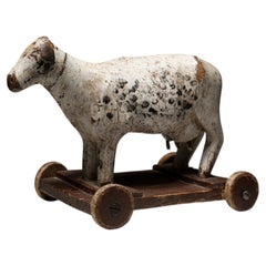 Cow Pull Toy, Sweden 1840