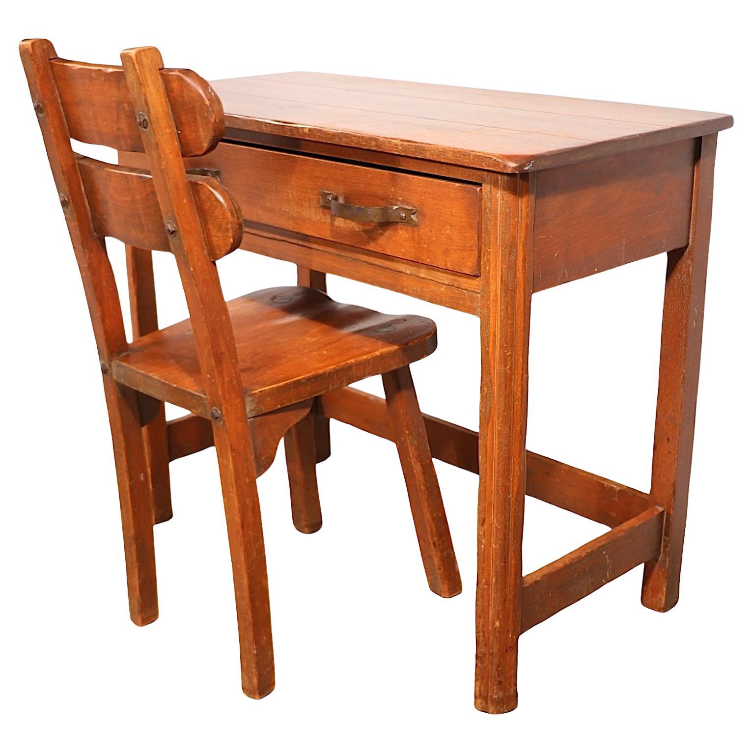 Cowboy California Ranch Style Writing Desk and Chair by Monterey