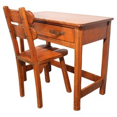 Cowboy California Ranch Style Writing Desk and Chair by Monterey