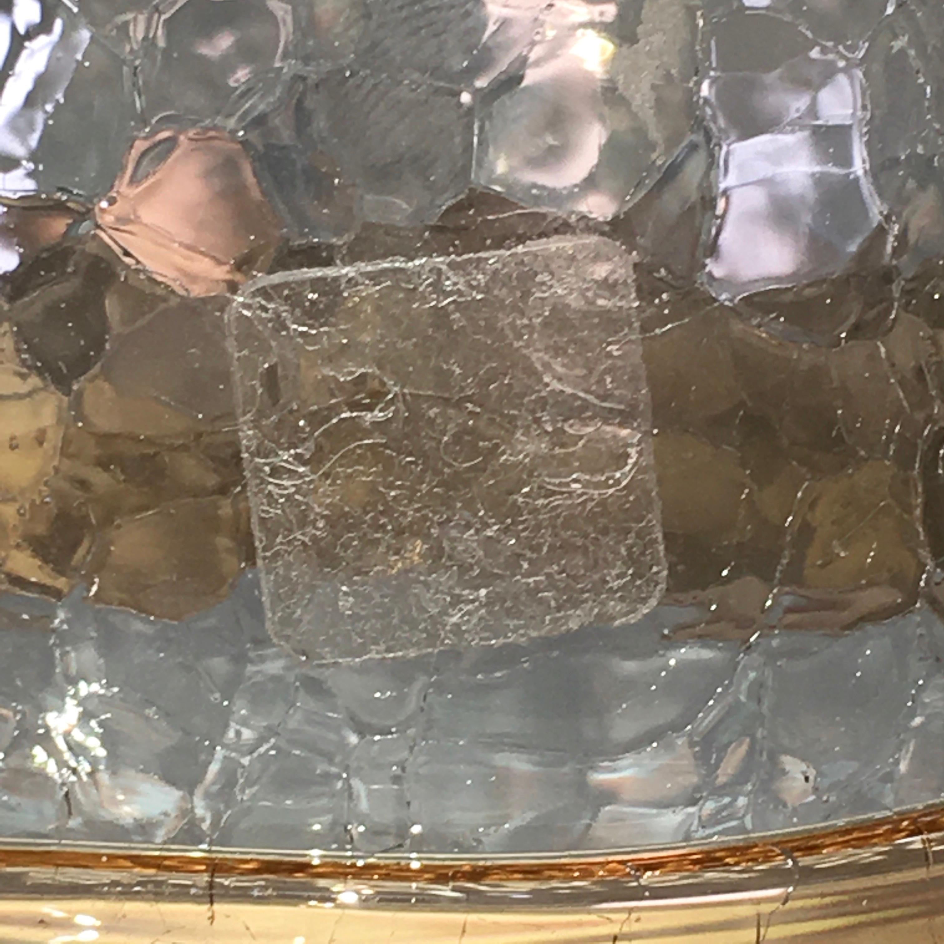 Blown Glass Cowboy Hat Ice Bucket by Don Shepherd for Blenko Glass