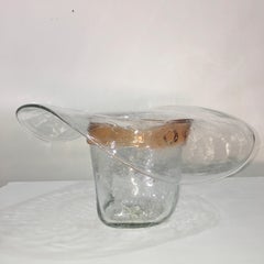 Cowboy Hat Ice Bucket by Don Shepherd for Blenko Glass