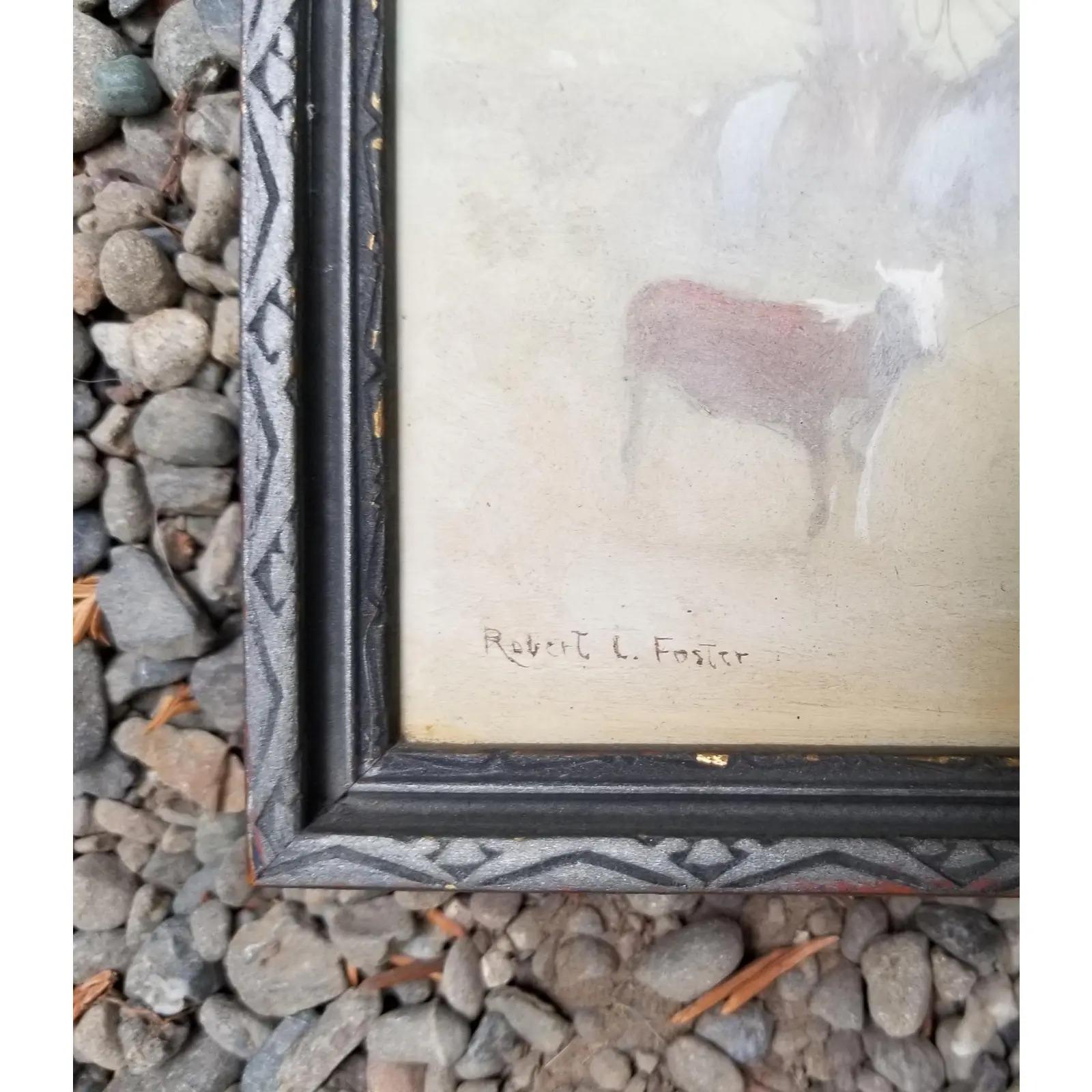 Pintura vaquera de Robert L. Foster en Bueno estado para la venta en Fulton, CA