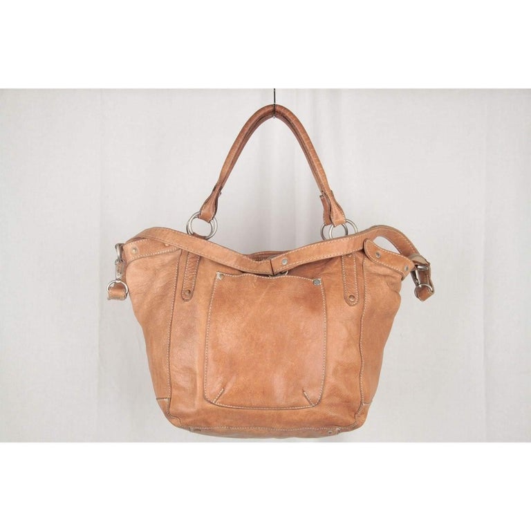 COWBOYSBAG Tan Leather Tote Urban Shoulder Bag with Strap For Sale at ...