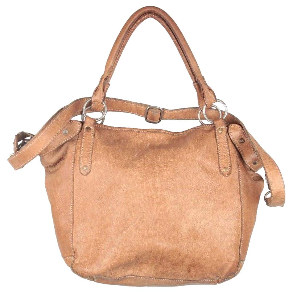 COWBOYSBAG Tan Leather Tote Urban Shoulder Bag with Strap