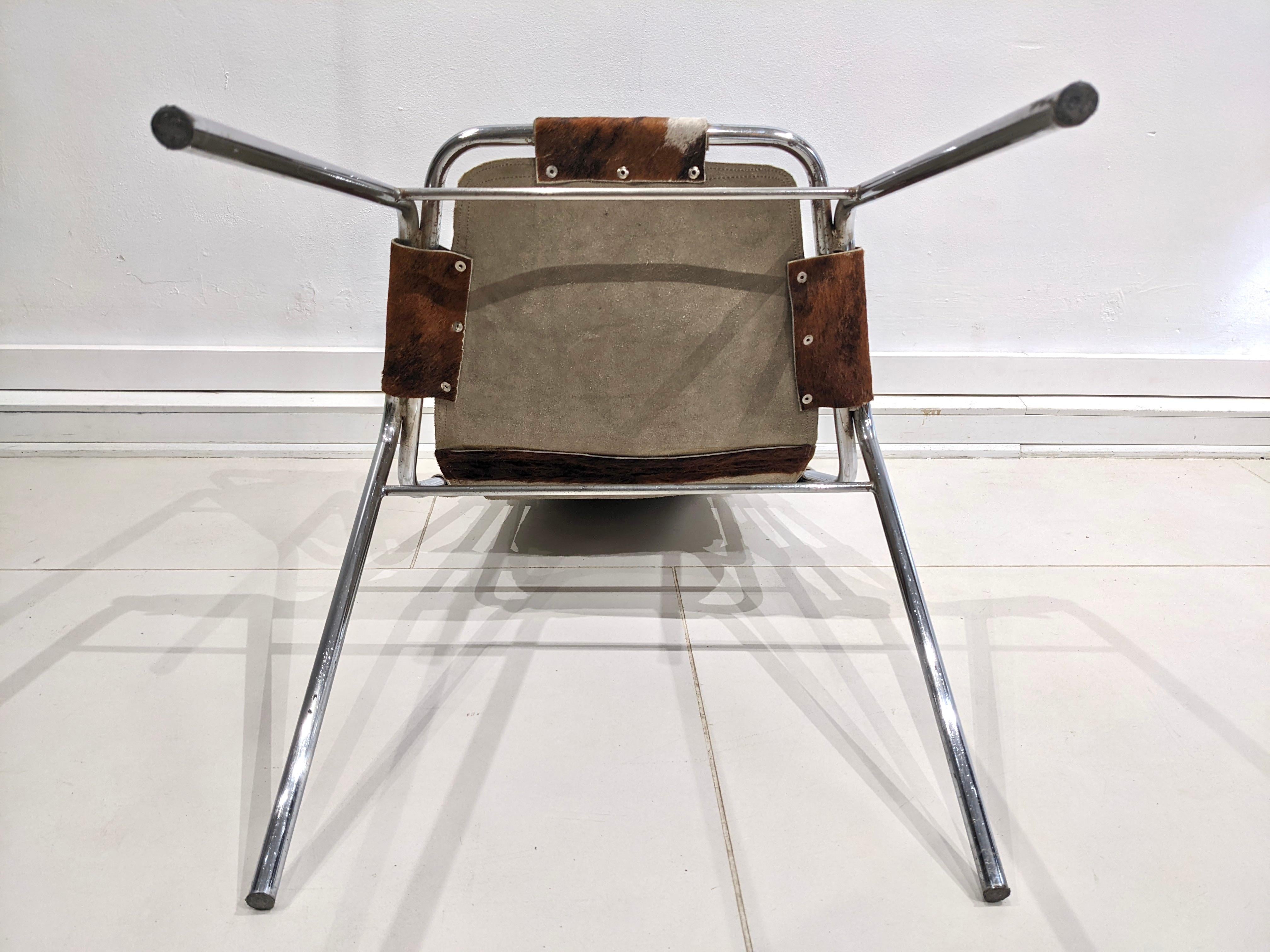 Cowhide Chair by Charlotte Perriand for Les Arcs 4