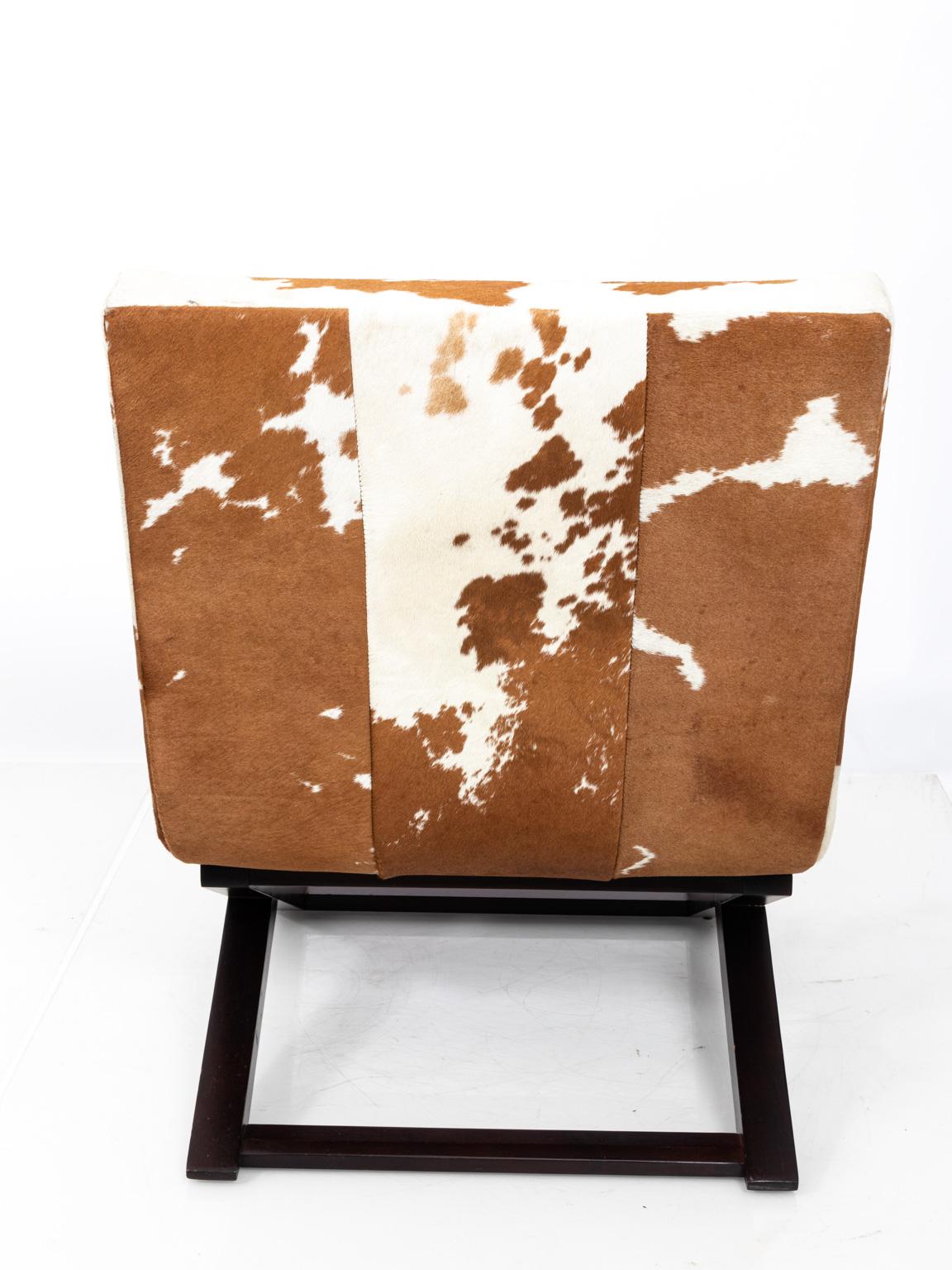 Contemporary Cowhide Covered Side Chair by Ralph Lauren
