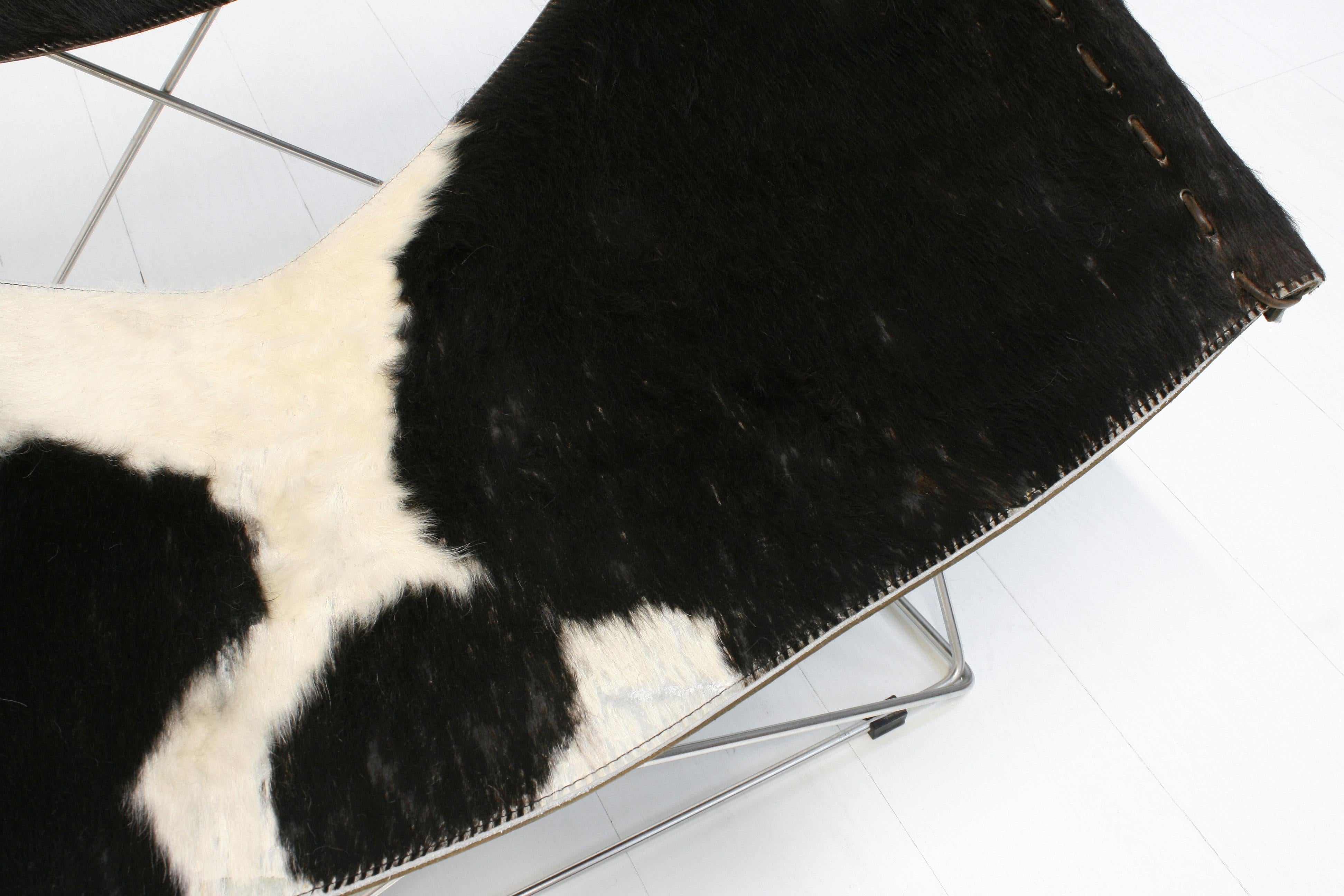 Cowhide F675 Butterfly Chair by Pierre Paulin for Artifort For Sale 3