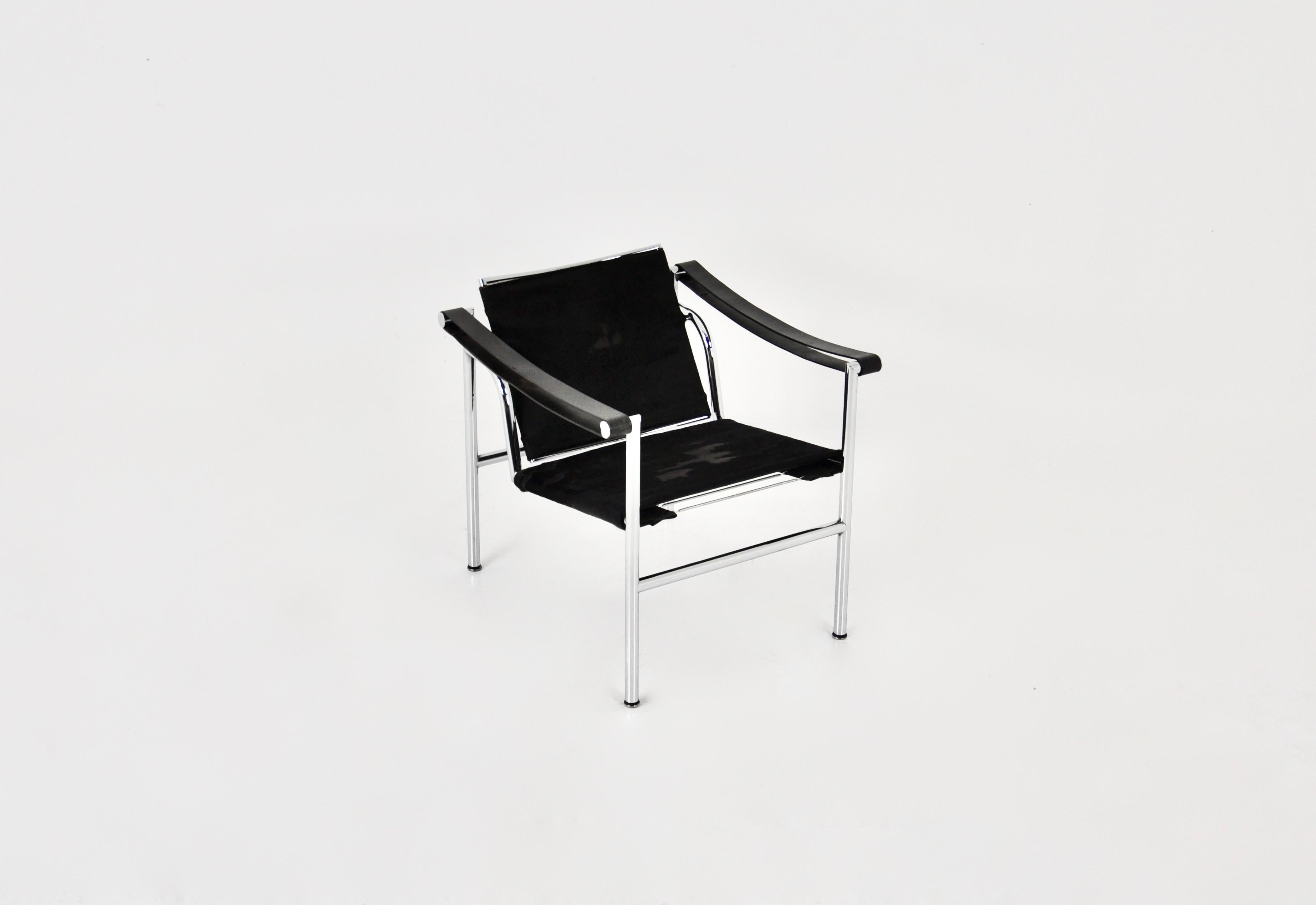 Sessel LC1 aus Rindsleder von Le Corbusier für Cassina, 1970er Jahre (Moderne der Mitte des Jahrhunderts) im Angebot