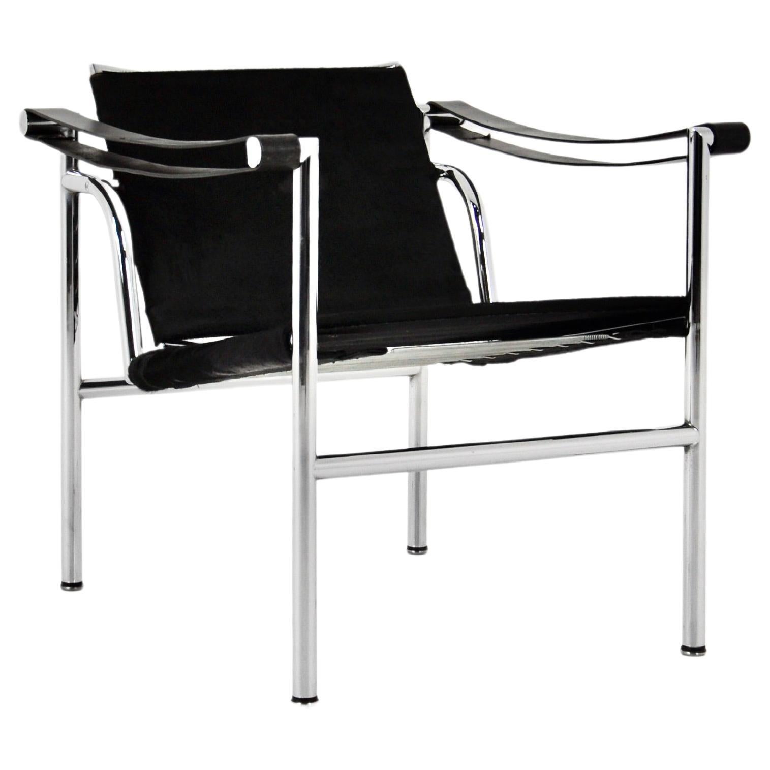 Sessel LC1 aus Rindsleder von Le Corbusier für Cassina, 1970er Jahre