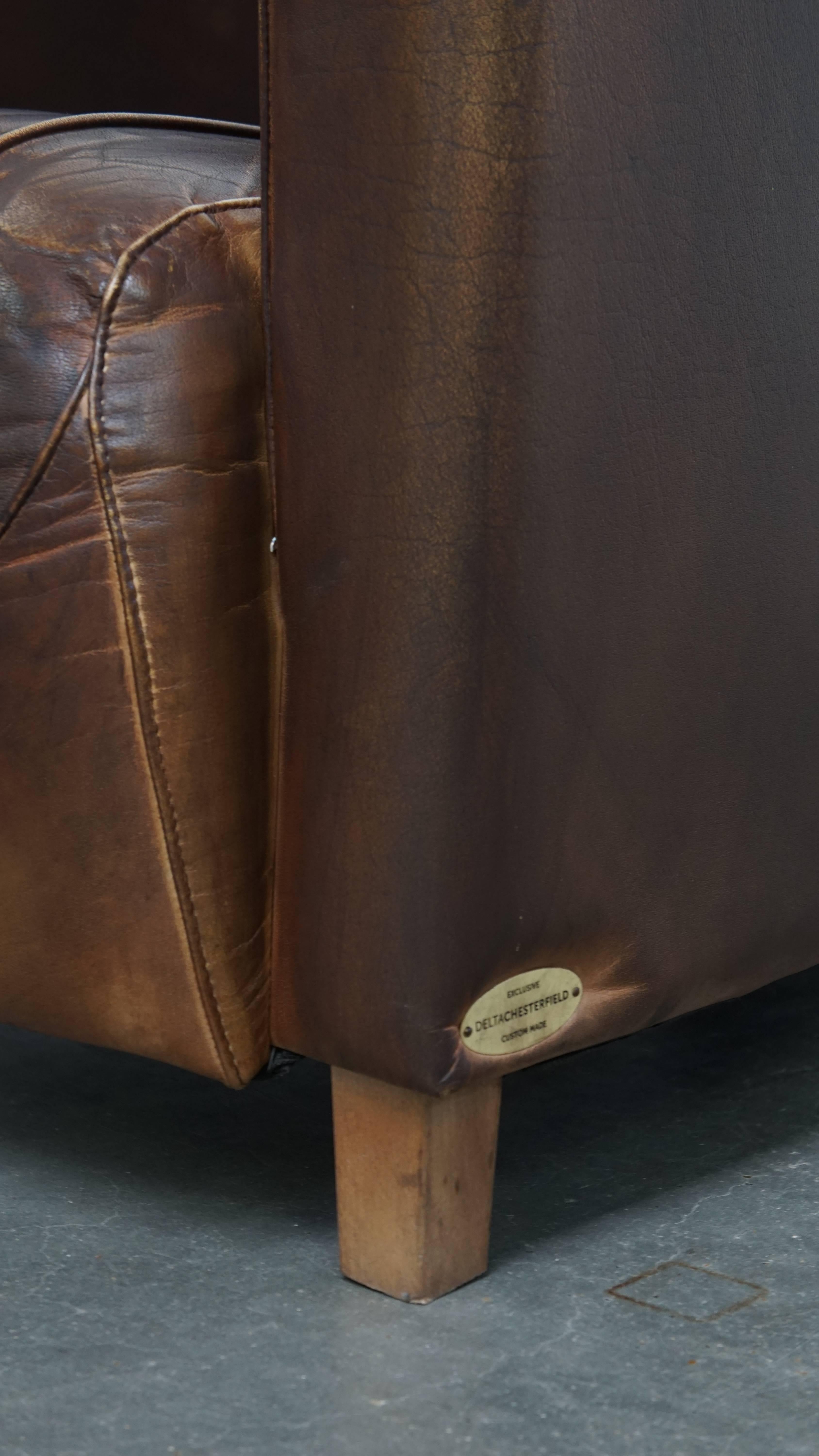 Poltrona Chesterfield Aviator in pelle di vacchetta in vendita 8