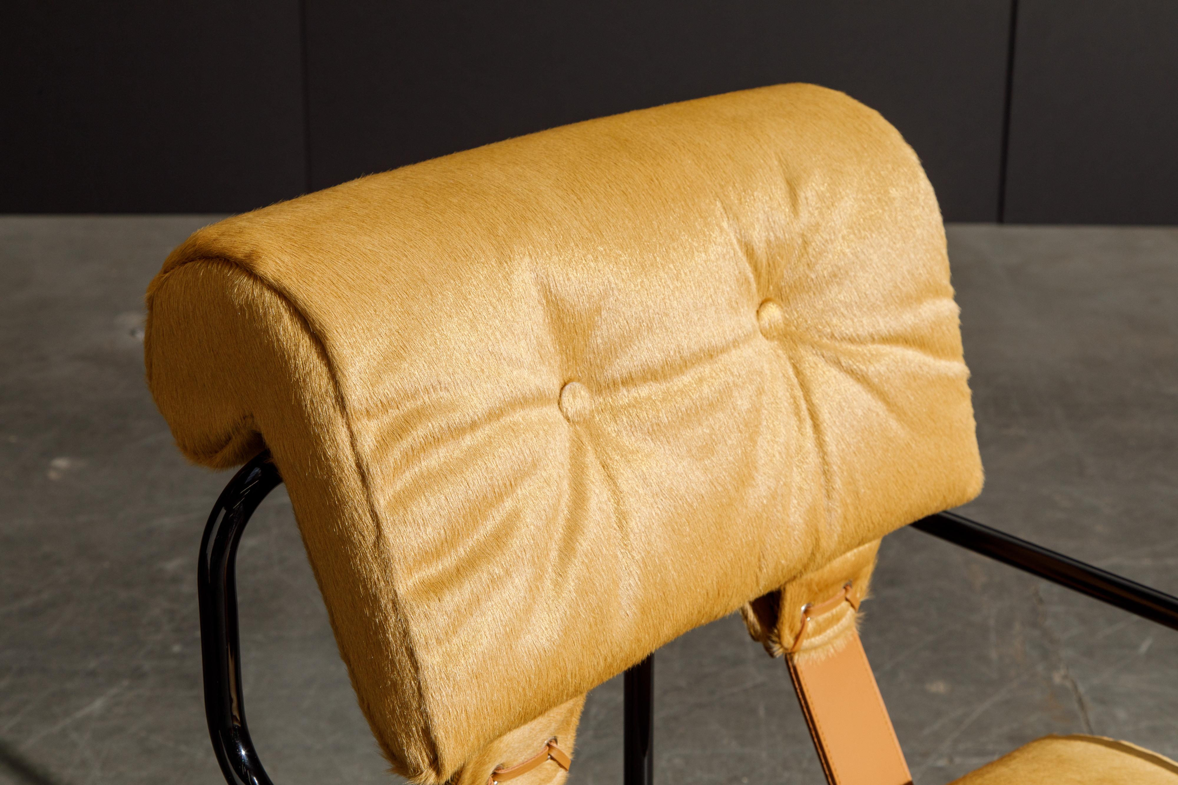 Cowhide Leather Tucroma Armchair by Guido Faleschini for Mariani, New For Sale 2