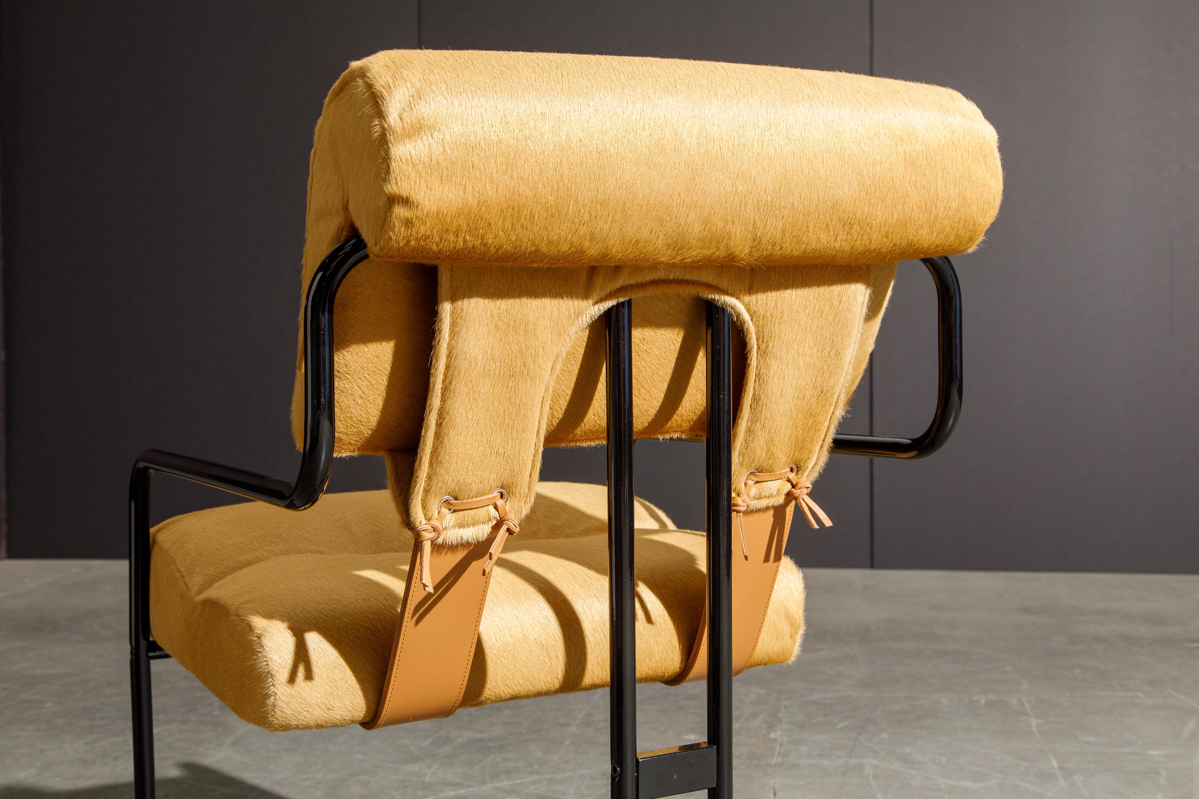 Tucroma-Sessel aus Rindsleder von Guido Faleschini für Mariani, neu im Angebot 5