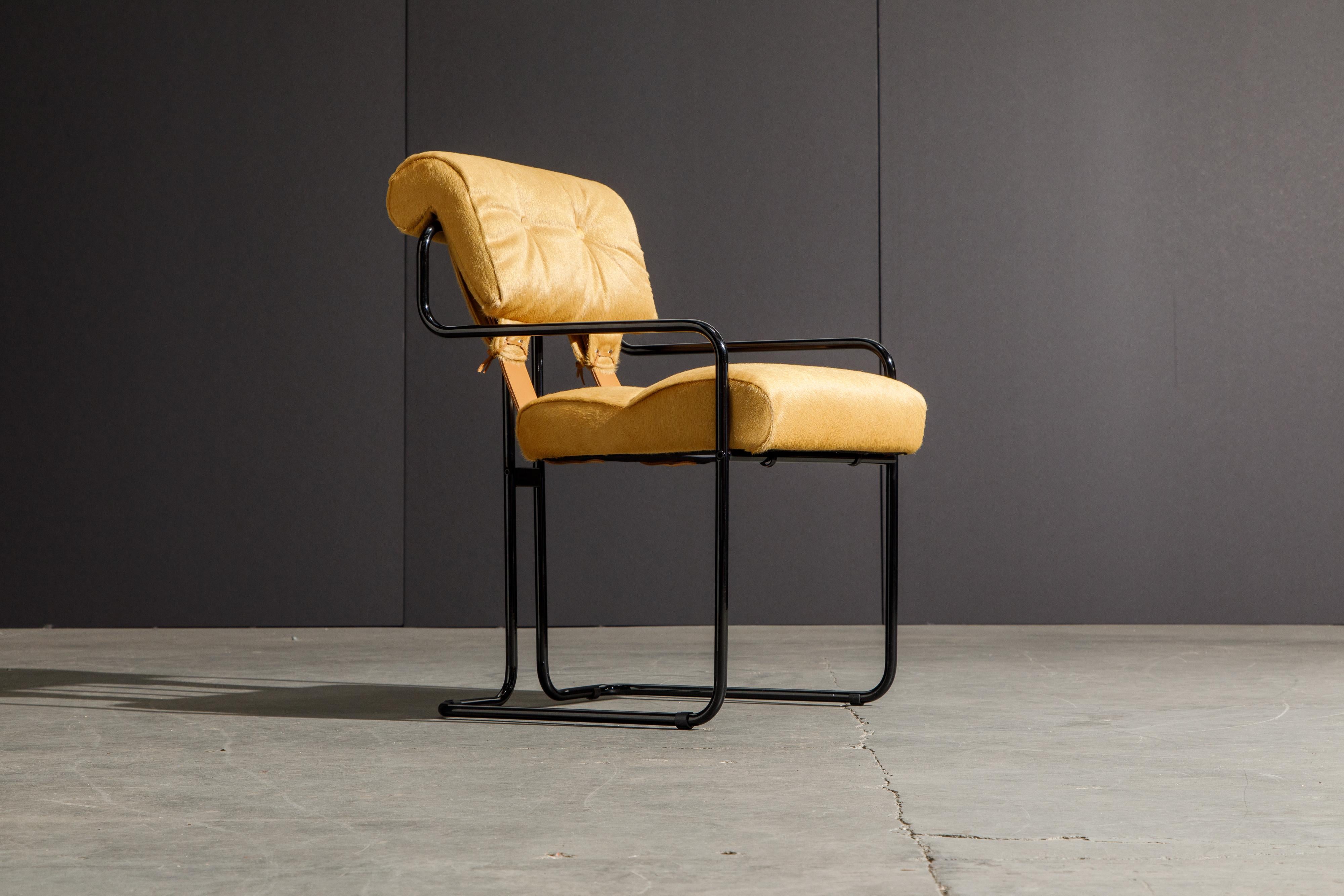Modern Cowhide Leather Tucroma Armchair by Guido Faleschini for Mariani, New For Sale