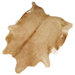 Cowhide Rug Beige Creme Large Size