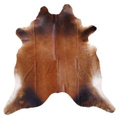Cowhide Rug Brown Extra Large Size