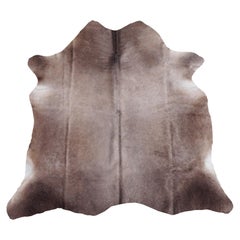 Cowhide Rug Brown Grey Large Size