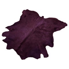 Cowhide Rug, Burgundy, Hand Dyed, Sustainably Sourced, Variety of Colors
